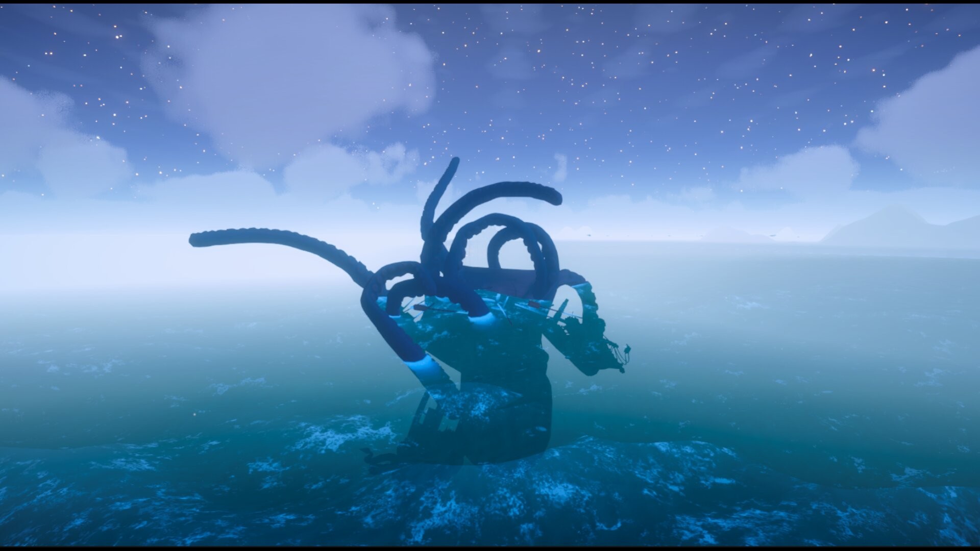 Thveit - Njord's Kraken stirring beneath a fleet that has fallen out of his favor
